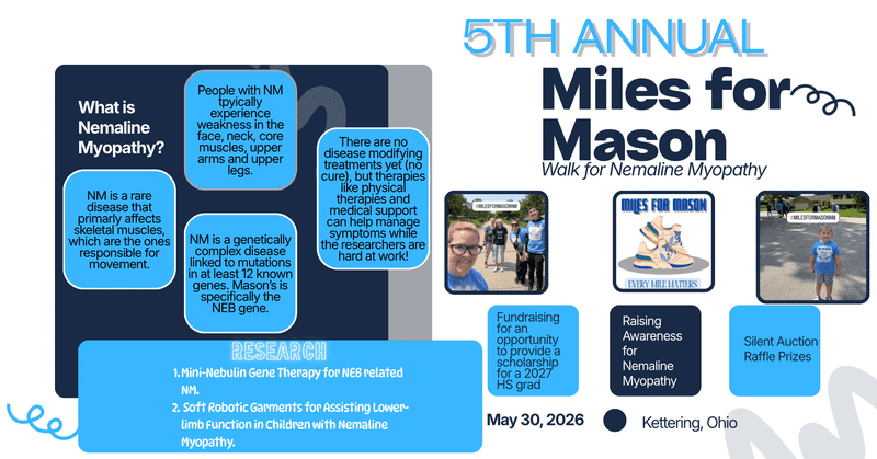 5th Annual Miles for Mason for Nemaline Myopathy